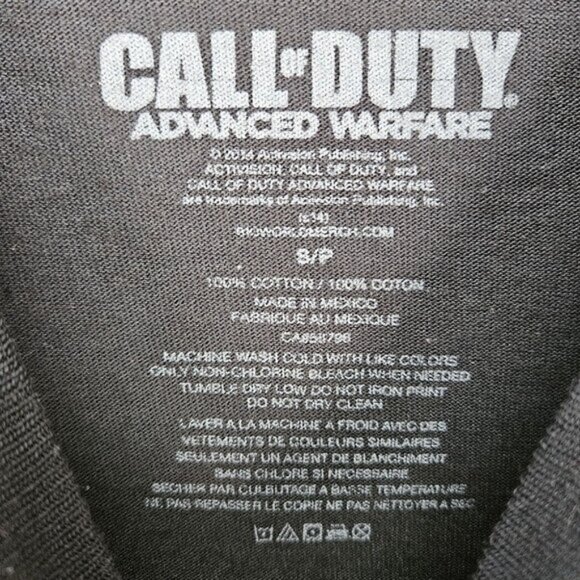 Call Of Duty Advanced Warfare T-Shirt Men's Size S Black Short Sleeve Video Game - Picture 4 of 10